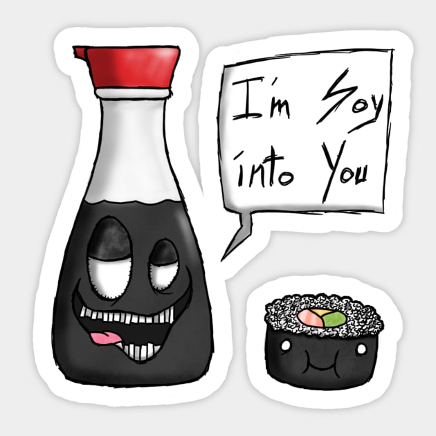 Soy Sauce Sticker by TheDoodleDream